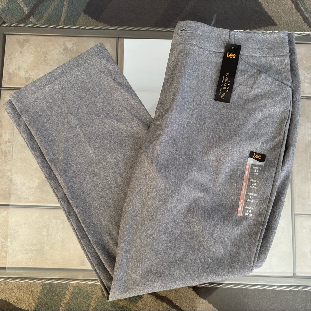 NWT Lee Wrinkle Free Trousers - 14 Short